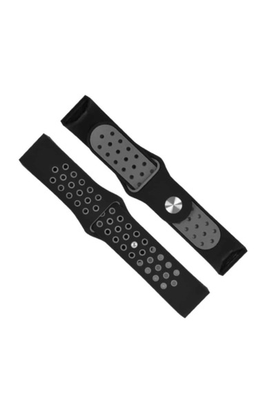Edman Brățară sport pentru Fitbit Charge 3 / 4, mărimea L, negru/gri