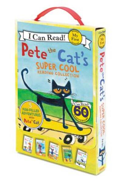 Harper Collins Pete the Cat's Super Cool Reading Collection: Too Cool for School/Play Ball!/Pete at the Beach/Pete'