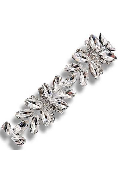 seçkin aksesuar شمعدان حائط من الكريستال المزخرف بالكي - 1 متر - sb6