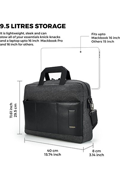 MOKOBARA حقيبة كروس بودي مقاومة للماء من الجلد النباتي للجنسين - مقاس 15.6 بوصة - 24 لترًا -