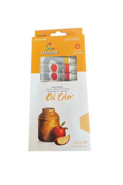 tuvval ARTZONE 12X12ML YAĞLI BOYA OİL COLOR
