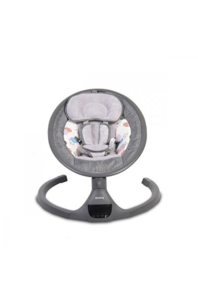 Cangaroo Electric baby swing with remote control, ergonomic and rotating seat, adjustable sunshade and detachable