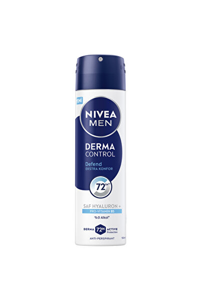 NIVEA MEN Erkek Sprey Deodorant Derma Control Defend Tahriş Karşıtı 150 Ml 3 ...