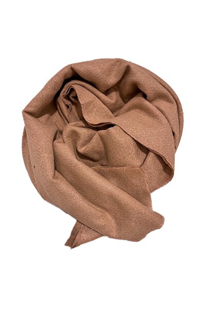 velve Serene Luxe long women's scarf, with lurex and cashmere, Beige, 200x70 cm