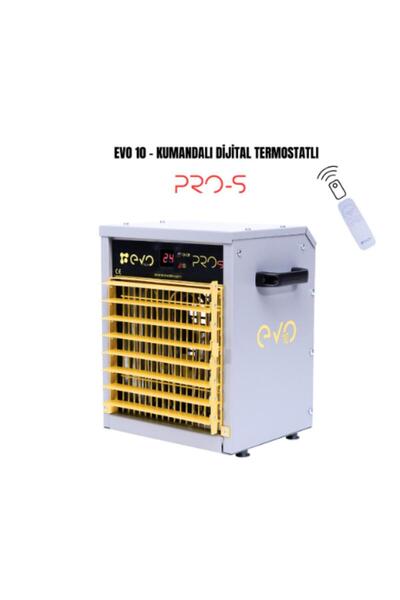 evotech Evo10 PROs - 10 kw Kumandalı ve Dijital Endüstriyel Elektrikli Fanlı Isıtıcı