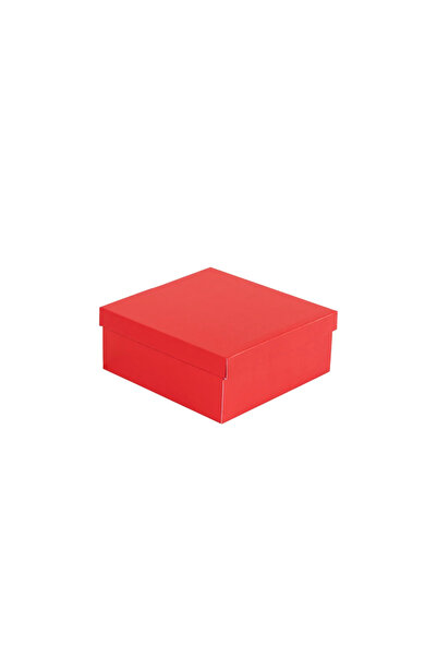 Kırmızı Hediye Kutusu 50 Adet - 20x20x7 cm