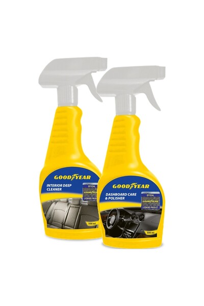 MOTORX Otomobil İç Bakım Seti - Torpido Cilası ve Döşeme Temizleyici (500 ml)