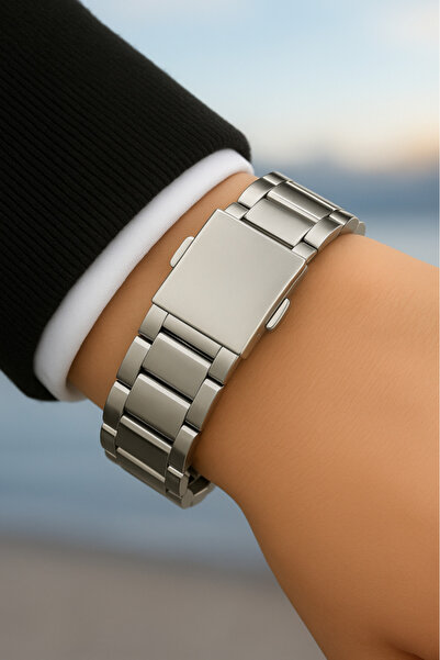 Daniel Klein Exclusive Men's Wristwatch – White Dial – Steel Band – Roman Numerals – Calendar