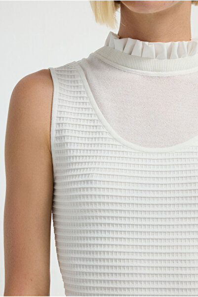 adL Garnili Kolsuz Triko Elbise