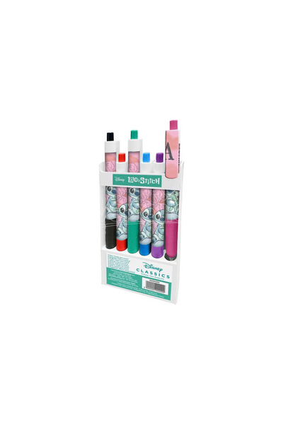 Stitch Set of 6 multi-colored pens,