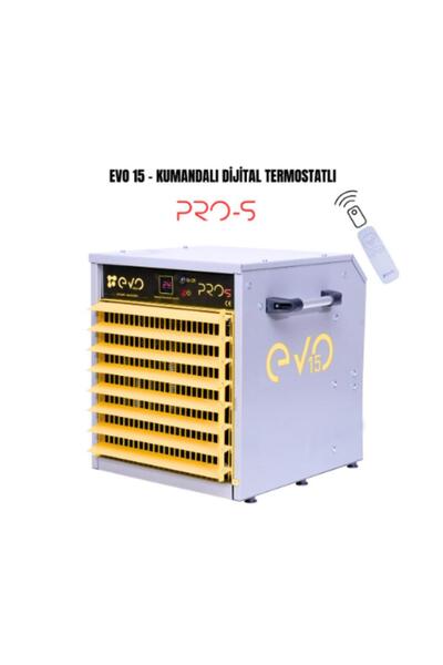 evotech Evo15 PROs - 15 kw Kumandalı ve Dijital Endüstriyel Elektrikli Fanlı Isıtıcı