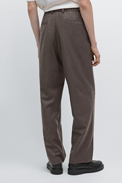 Massimo Dutti %100 yün flanel pantolon