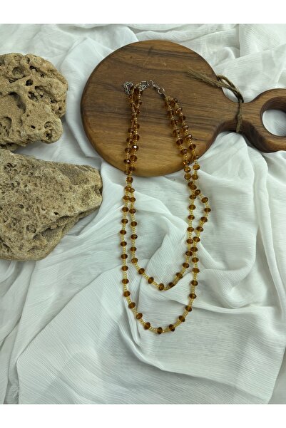 SEDEF TAKI Taş boncuklu Vintage kolye