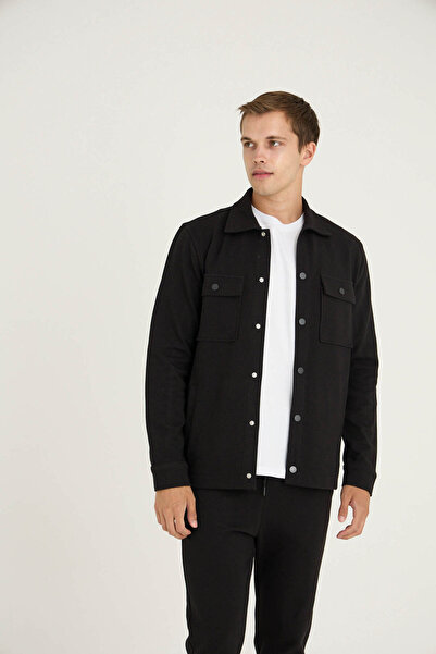 KLY 92% Cotton Men's Top and Bottom Jacket Set Outerwear Stylish Design