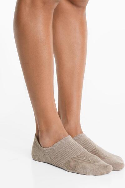 Oysho 2 pairs of cotton blend yoga and Pilates socks