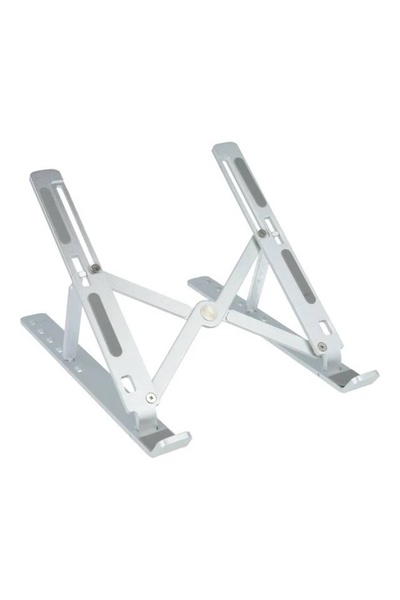 KESNUP Ρυθμιζόμενη βάση φορητού υπολογιστή/tablet από αλουμίνιο, ασημί