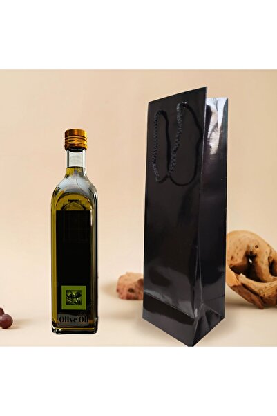 roco paper Şişe Taşıma Çantası, Şişelik, Hediye, Alışveriş, Parti için Karton Çanta, Siyah, 25 Adet,38x12x10 C