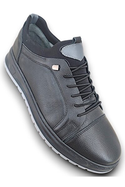 Elit Ανδρικά παπούτσια Alvino 748 Μαύρα Γνήσιο Δερμάτινο Ορθοπεδικά Άνετα Ελαστικά Εποχιακά Ανδρικά Παπούτσια