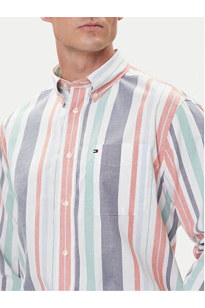 Tommy Hilfiger Cămașă bărbătească MW0MW39476 Multicoloră