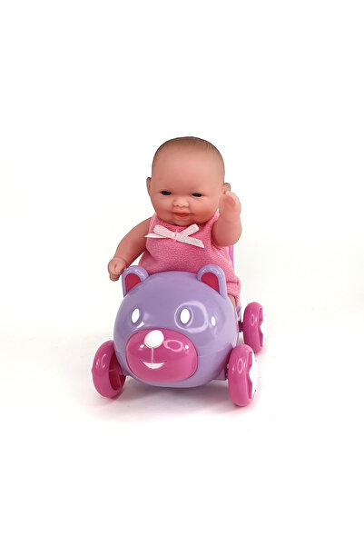 JC TOYS Toy Baby doll with car 13 cm