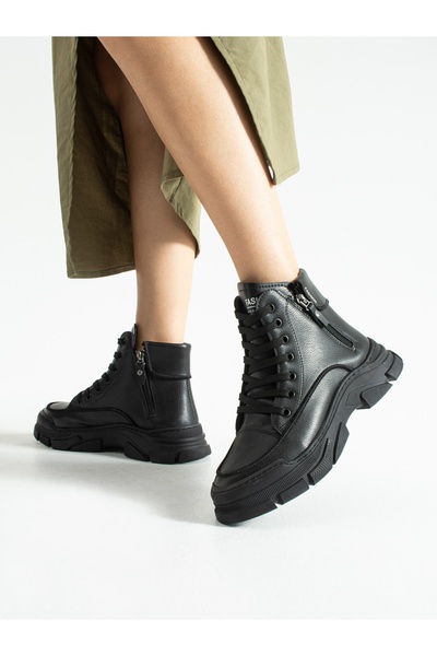 ALEMDAR AYAKKABI Γυναικείες μπότες JOUR με μαύρη ραμμένη σόλα