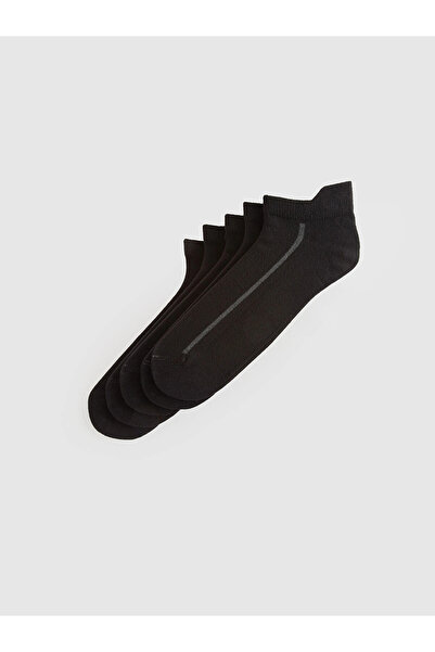 LC Waikiki LCW ACCESSORIES Черни мъжки чорапи до глезена, комплект от 5