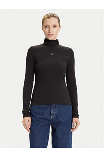Calvin Klein Jeans Pulover cu guler înalt pentru femei LV047D203G multicolor