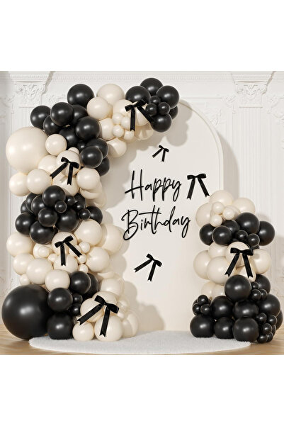 PartyFiX 60 قطعة من سلسلة بالونات البحر الأسود