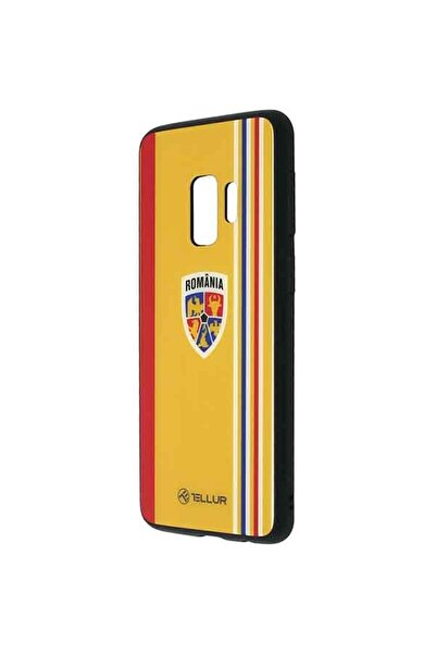 TELLUR Glass Print Case for Samsung Galaxy S9, FRF000050, Yellow Tricolor