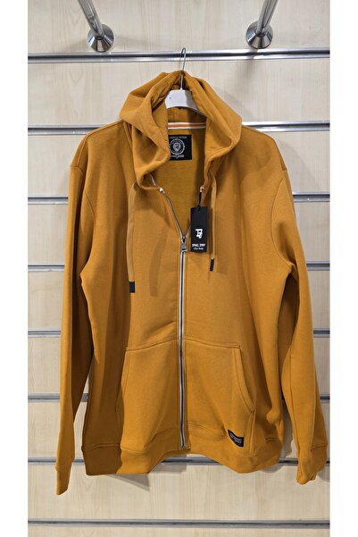 trendbysena Унісекс-светр великого розміру з капюшоном на блискавці