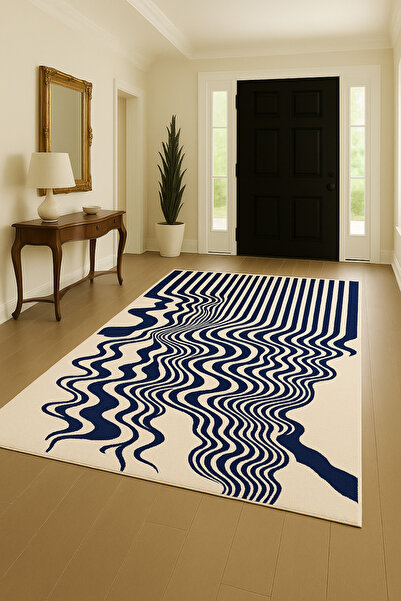 Rugs Modern Halı Διακοσμητικό χαλί MOSSO με ακανόνιστο σχέδιο με λωρίδες moss...