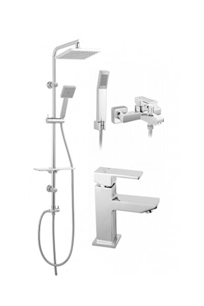 FERRO SET 3in1 Set de dus dual Amigo Verdeline si Baterie cada-dus perete Zicco, Baterie stativa lavoar Zi