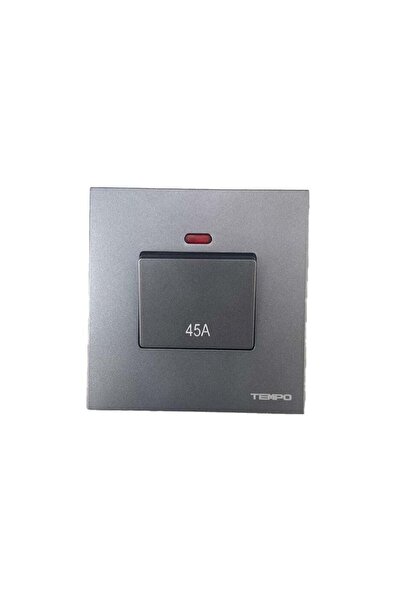 Tempo مفتاح تكييف 45 أمبير 7 × 7 بيانو رمادي رفيع