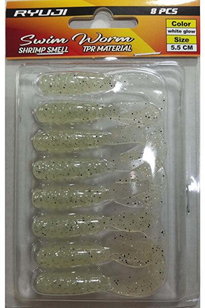 RYUJI Swim Worm 5.5 Cm TPR Kokulu Silikon Yem