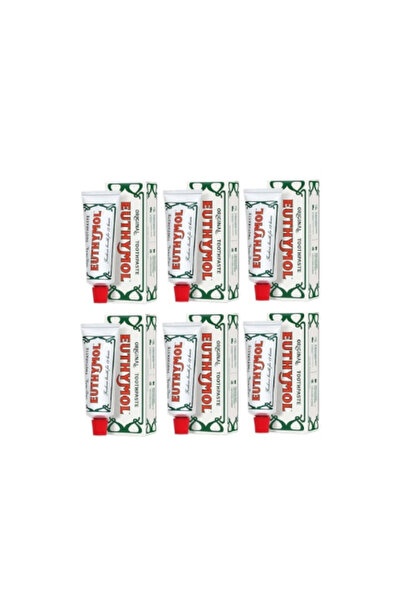 EUTHYMOL معجون أسنان أصلي أبيض 6 × 75 مل