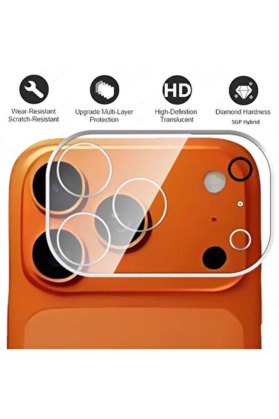 Paladyum Case واقي عدسة الكاميرا الشفاف المضاد للانعكاس متوافق مع iPhone 17 P...