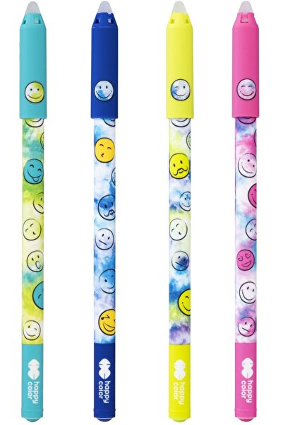 HAPPY COLOR Roller gel cu rescriere, 0.5 mm, gel albastru, Smile, diverse culori