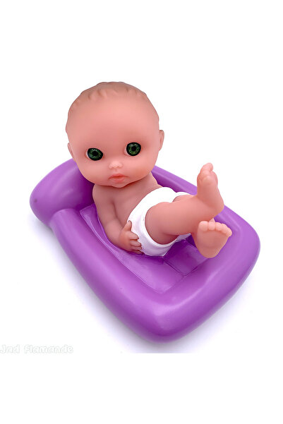 JC TOYS Papusa Bebelus la inot cu saltea mov