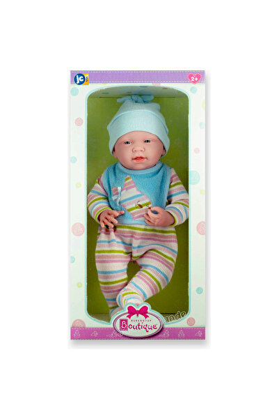 JC TOYS Baby Doll La Newborn RB in knitted pajamas