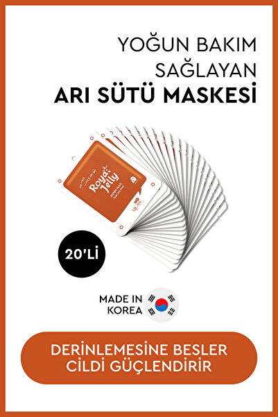 Mjcare On Royal Jelly Mask - Arı Sütü Özlü Maske 20'li