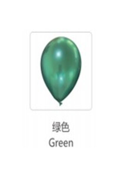 Flippy Set 12 Baloane Latex Cheome, 13 cm, Verde