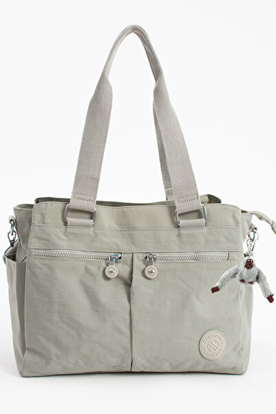 Çantaland Geantă de umăr și crossbody din material textil încrețit de dimensi...