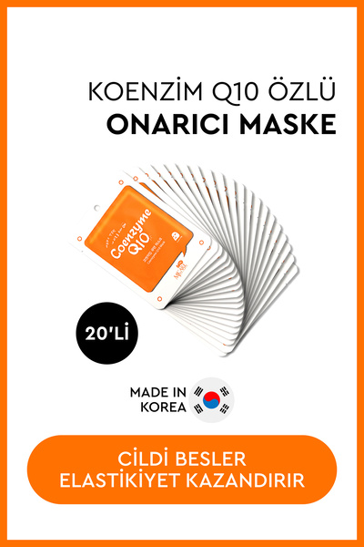 Mjcare On Coenzyme Mask - Koenzim Q10 İçeren Yüz Maskesi 20'li