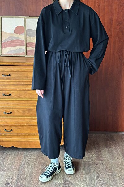 Ceylan Otantik Siyah Süprem Body & Şalvar Pantolon Takım