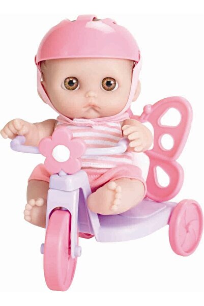 JC TOYS Toy Doll on a tricycle 21cm