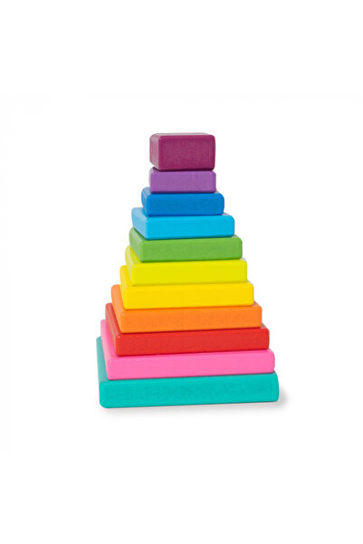 Nurio Wooden Toy - Stacking Tower - Tangram -