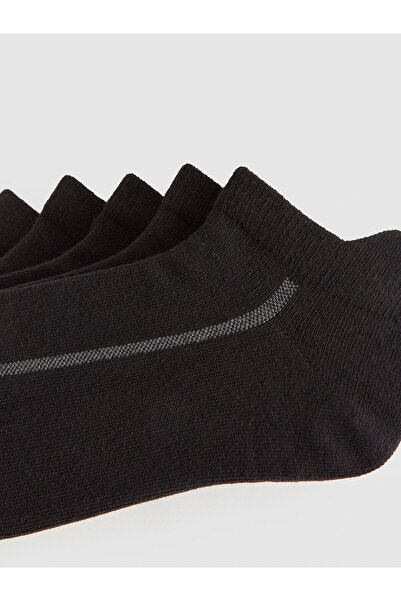 LC Waikiki LCW ACCESSORIES Черни мъжки чорапи до глезена, комплект от 5