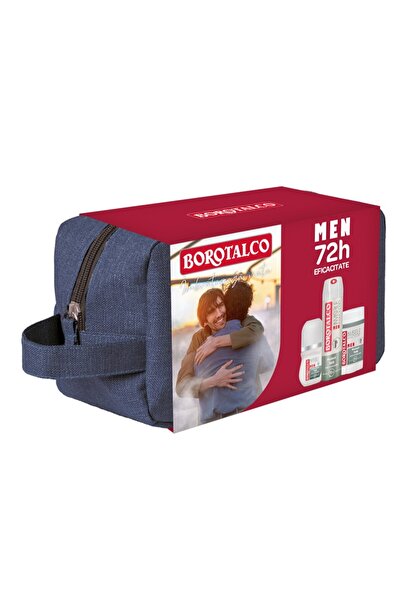 Borotalco Set borseta premium Invisible Men deodorant barbati, spray + roll-on + stick