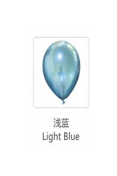 Flippy Σετ 12 Baloane Latex Cheome, 25 cm, Ανοιχτό Μπλε