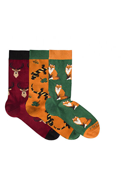 Pirin Hill Sosete bumbac Forest Animals Box, 3 buc.